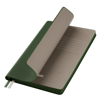 Portobello Ежедневник Rain недатированный, зеленый с логотипом на заказ