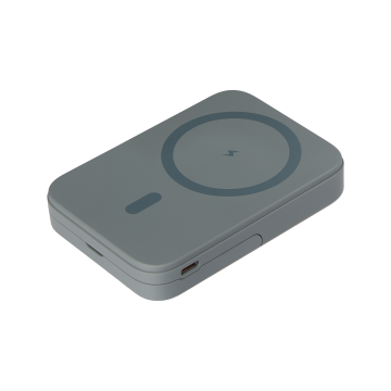 Portobello Внешний аккумулятор Юнион PD (Union PD) 10000mAh с функцией беспроводной зарядки 15W, серый с логотипом на заказ