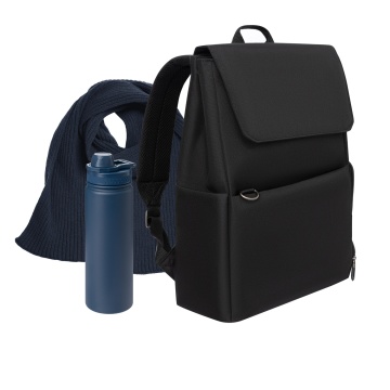 Portobello Подарочный набор Marco, синий (шарф, термобутылка, рюкзак) с логотипом на заказ