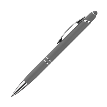 Portobello Шариковая ручка Комет Нео (Comet NEO), серая с логотипом на заказ