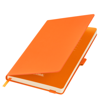 Portobello Ежедневник Alpha недатированный, оранжевый/оранжевый с логотипом на заказ