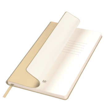 Portobello Ежедневник Spark недатированный, белое золото (с упаковкой, со стикерами) с логотипом на заказ