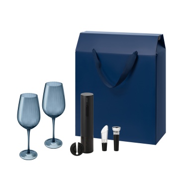 Portobello Подарочный набор Тоскана (Toscana), Сакраменто (Sacramento) (2 бокала + набор для вина) с логотипом на заказ