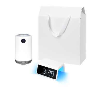 Portobello Подарочный набор Bliss, Flame, белый (увлажнитель воздуха, зарядное устройство) с логотипом на заказ