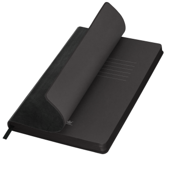 Portobello Ежедневник Ривер Сайд (River side) недатированный, черный (без упаковки, без стикера) с логотипом на заказ
