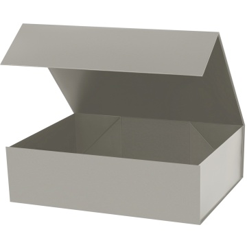 Portobello Подарочная коробка-трансформер большая, серая с логотипом на заказ