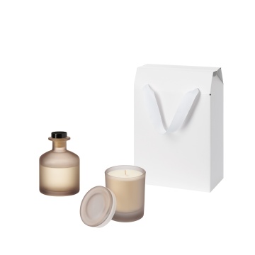 Portobello Подарочный набор Mizu (свеча, диффузор) с логотипом на заказ