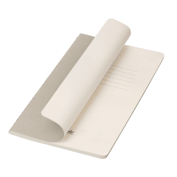 Portobello Блокнот Корса слим (Corsa slim), светло-серый с логотипом на заказ