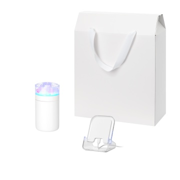 Portobello Подарочный набор Кристалл, Глосс НЕО (Crystal, Gloss NEO), белый (увлажнитель воздуха, зарядное устройство) с логотипом на заказ