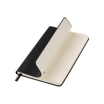 Portobello Ежедневник Spark mini A6 недатированный, черный с логотипом на заказ