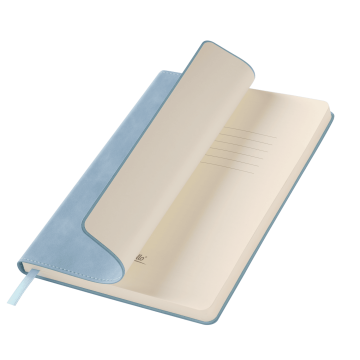 Portobello Ежедневник Верона (Verona) недатированный, голубой с логотипом на заказ