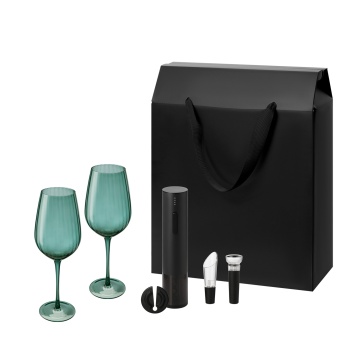 Portobello Подарочный набор Капри (Capri), Сакраменто (Sacramento) (2 бокала + набор для вина) с логотипом на заказ