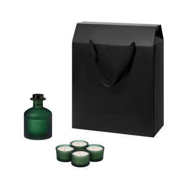 Portobello Подарочный набор Сенто (Sento), Мизу (Mizu) зеленый (свечи, диффузор) с логотипом на заказ