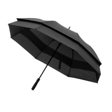 Portobello Зонт-трость Bora, черный с логотипом на заказ
