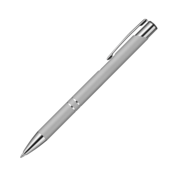 Portobello Шариковая ручка Альфа (Alpha), серебряная с логотипом на заказ