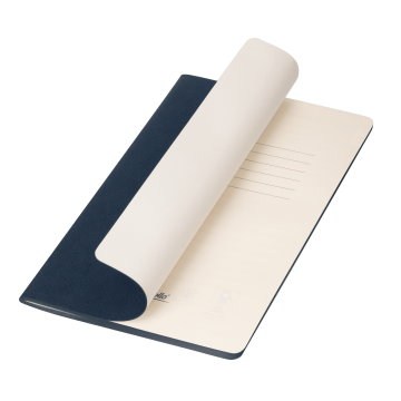 Portobello Блокнот Corsa slim, синий с логотипом на заказ