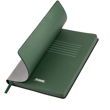 Portobello Ежедневник Латте (Latte NEW) недатированный, серый/зеленый с логотипом на заказ