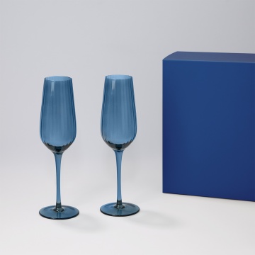 Portobello Подарочный набор 2 бокала для шампанского Тоскана (Toscana) в синей коробке с логотипом на заказ