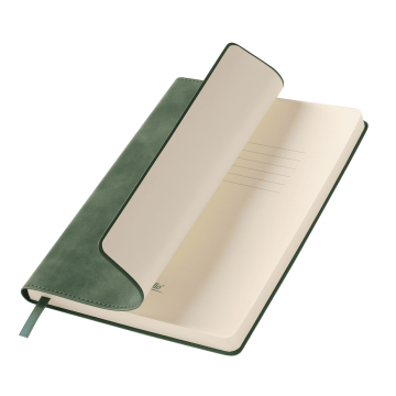 Portobello Ежедневник Verona недатированный, зеленый с логотипом на заказ