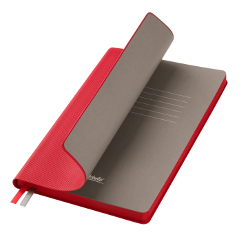 Portobello Ежедневник Рейн (Rain) недатированный, красный с логотипом на заказ