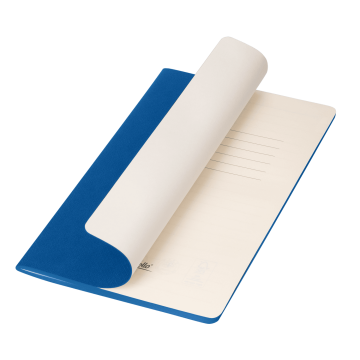 Portobello Блокнот Corsa slim, ярко-синий с логотипом на заказ