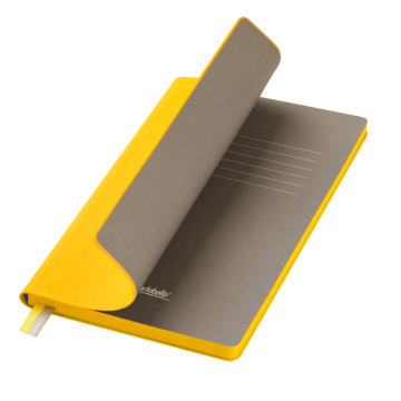 Portobello Ежедневник Рейн (Rain) недатированный, желтый (без упаковки, без стикера) с логотипом на заказ