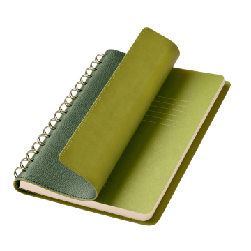 Portobello Ежедневник Vista недатированный, зеленый/салатовый с логотипом на заказ