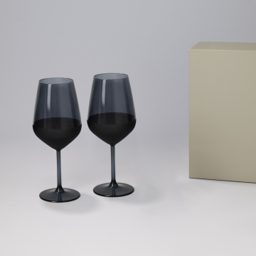 Portobello Подарочный набор 2 бокала для вина Блэк Эдишн (Black edition) в серой коробке с логотипом на заказ