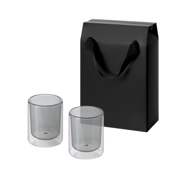 Portobello Подарочный набор 2 cтеклянных стакана Марло (Marlo) в коробке-пакете с логотипом на заказ