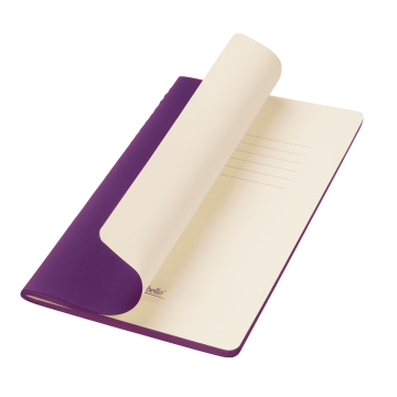 Portobello Блокнот Alpha slim, фиолетовый с логотипом на заказ