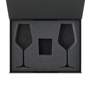 Portobello Ложемент под свечу Enigma + 2 бокала для вина в среднюю коробку-трансформер (арт. 695721) с логотипом на заказ