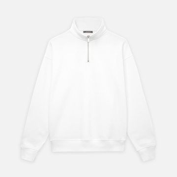 Portobello Толстовка на молнии унисекс FLOW, белая, размер M/L с логотипом на заказ