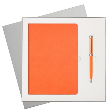 Portobello Подарочный набор Latte NEW, оранжевый (ежедневник, ручка) с логотипом на заказ