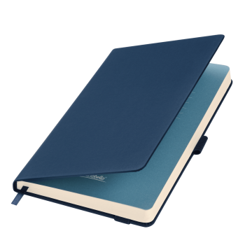 Portobello Ежедневник Alpha недатированный, синий/голубой с логотипом на заказ