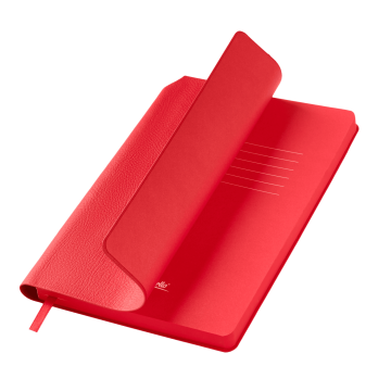 Portobello Ежедневник Молто (Molto) недатированный, красный (без упаковки, без стикера) с логотипом на заказ