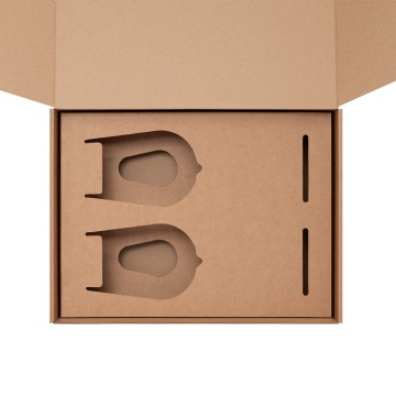 Portobello Доп. ложемент под 2 бокала для вина (для рифленого стекла) в среднюю универсальную коробку (арт. 21002.020) с логотипом на заказ