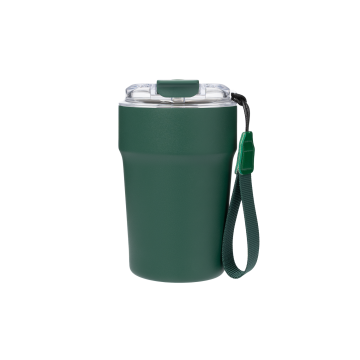 Portobello Термокружка вакуумная Monaco, темно-зеленая с логотипом на заказ