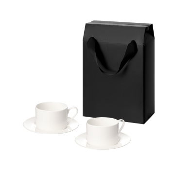 Portobello Подарочный набор Мокко (Mokko) в коробке-пакете (две чайных пары) с логотипом на заказ