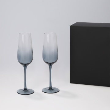 Portobello Подарочный набор 2 бокала для шампанского Мансера (Mancera) в черной коробке с логотипом на заказ