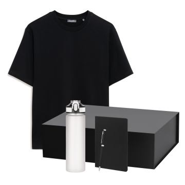 Portobello Набор с одеждой Раст (Rust) (футболка, бутылка, ежедневник, ручка), черный, L с логотипом на заказ