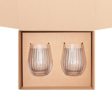 Portobello Подарочный набор 2 стакана для воды Blanche с логотипом на заказ