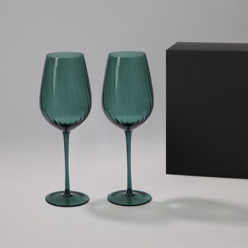 Portobello Подарочный набор 2 бокала для вина Capri в черной коробке с логотипом на заказ