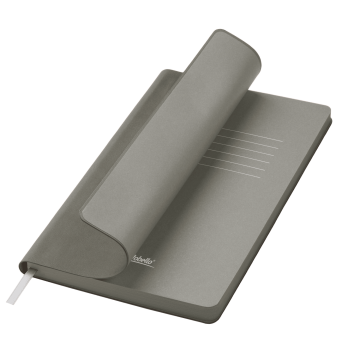 Portobello Ежедневник Latte soft touch недатированный, серый с логотипом на заказ