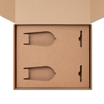 Portobello Доп. ложемент под 2 бокала для шампанского (для рифленого стекла) в универсальную коробку (арт. 21006.020) с логотипом на заказ