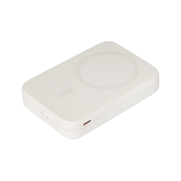 Portobello Внешний аккумулятор Union PD 10000mAh с функцией беспроводной зарядки 15W, белый с логотипом на заказ