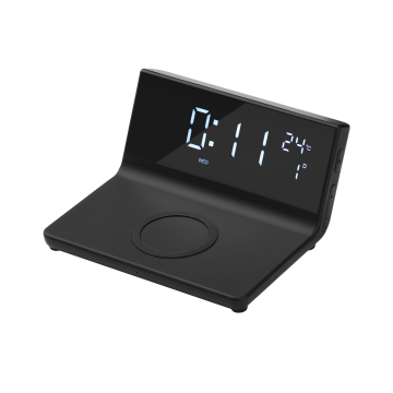 Portobello Зарядная станция с часами 15W Зенит (Zenith) с логотипом на заказ