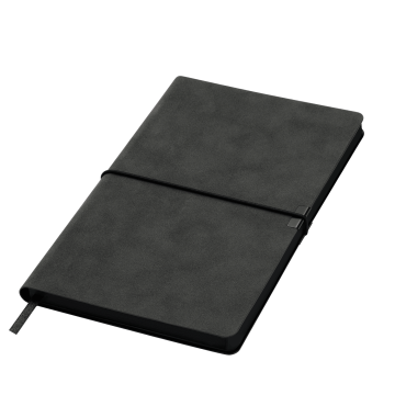 Portobello Ежедневник Ин Велюр (In Velour) недатированный, черный с логотипом на заказ