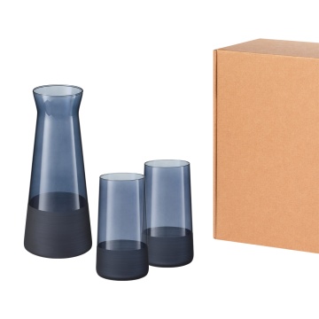 Portobello Подарочный набор декантер + 2 высоких стакана, Sapphire синий с логотипом на заказ