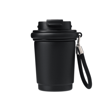 Portobello Термокружка вакуумная Sydney, черная с логотипом на заказ