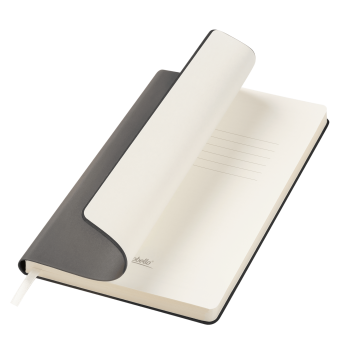 Portobello Ежедневник Стар (Star) недатированный, серый (с упаковкой, со стикерами) с логотипом на заказ